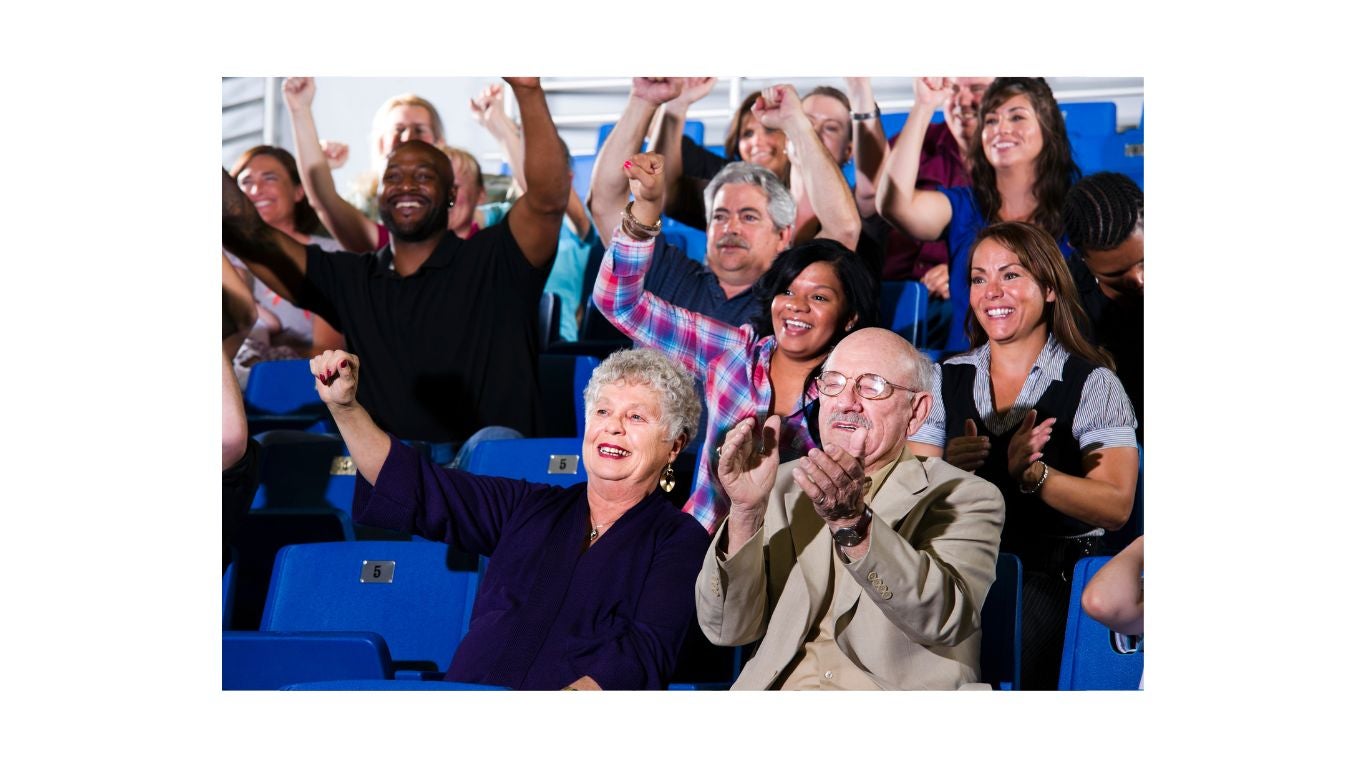 Image of an excited group of people